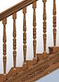 Балясина для лестницы L-046 из дерева с роскошной резьбой и элегантным видом