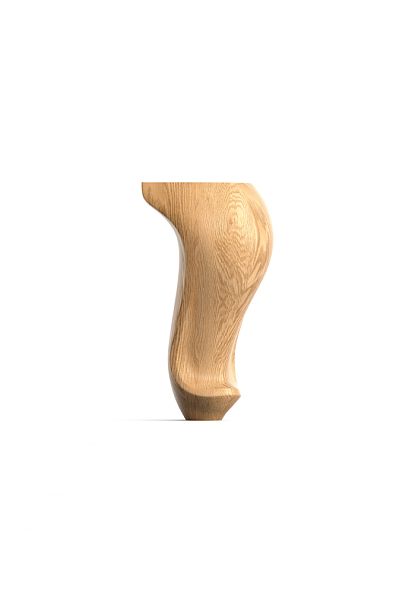 Ножка для кровати деревянная изогнутая