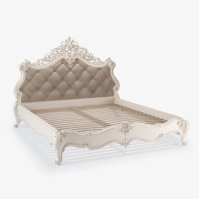 Элегантная Кровать Versailles с Тканевой Обивкой