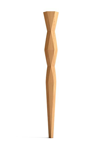 Ножка из дерева с резным узором для стола или консоли