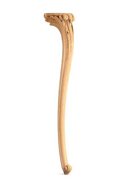 Ножка для мебели из дерева в классическом стиле, для консоли