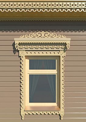 Резной соединительный элемент SNL-3 для декора окон и фасада дома