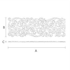 Резная накладка N-354R