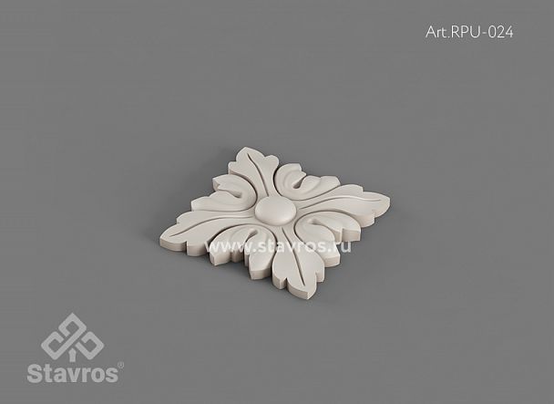Резная розетка RPU-024