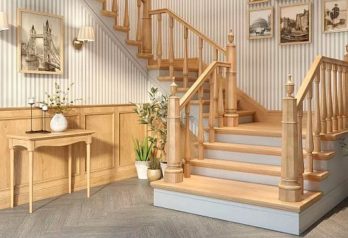 Балясина деревянная угловая