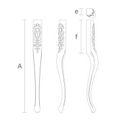 Резная мебельная ножка MN-066