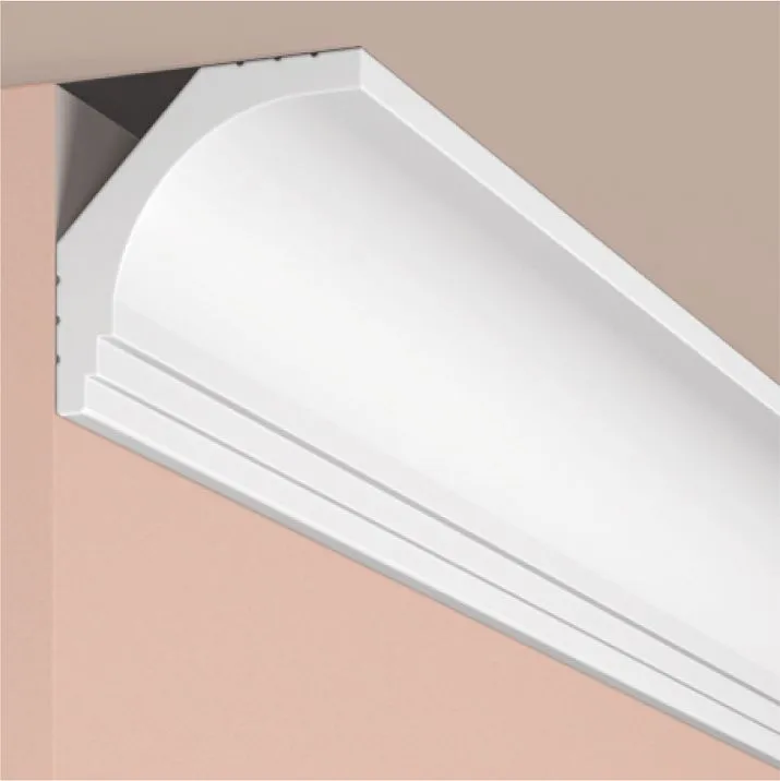 Карниз A70 ПОЛИСТИРОЛ HI WOOD 50мм х 50мм х 2,0м. крупным планом