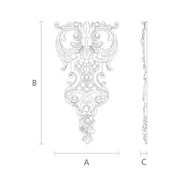 Полиуретановая лепнина NPU-230 для стильных и долговечных дизайнерских решений москва