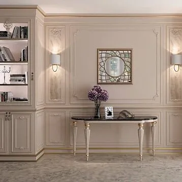 Декоративный элемент MLD-2-1.1 из дерева, резной декор для молдингов