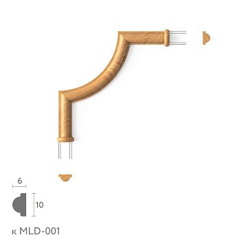 Декоративный элемент угловой MLD-001U