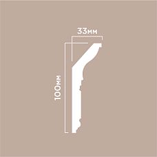 Карниз L1902M ПОЛИСТИРОЛ HI WOOD  чертеж