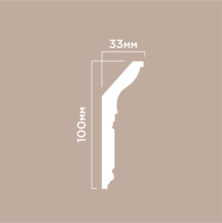 Карниз L1902M ПОЛИСТИРОЛ HI WOOD  чертеж