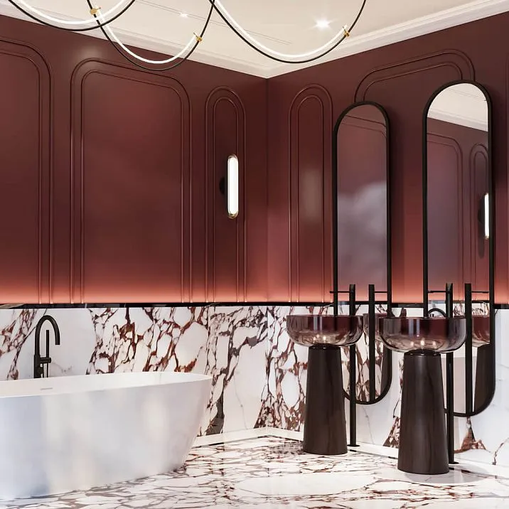 Лепнина из полиуретана MLDPU-027U-1 угловой элемент с классическим растительным орнаментом для оформления стыков потолочных и настенных молдингов в интерьере