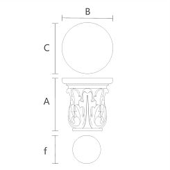 Резная капитель KL-048