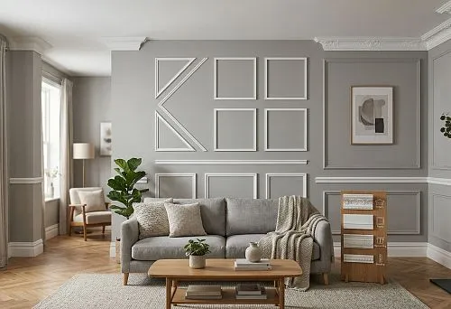 Молдинги для стен в интерьере гостиной: как выбрать декоративный профиль