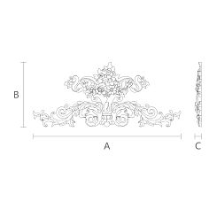 Резная накладка N-224