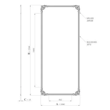 Комплект лепного декора CPU-1-5. Коллекция 