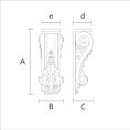 Интерьерный акцент: резной кронштейн чертеж