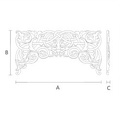 Резная накладка N-341