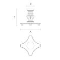 Схема резное подстолье STL-011 из массива дерева