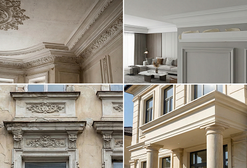 Лепнина: гипс или полиуретан что лучше — подробное сравнение материалов для интерьера и фасада