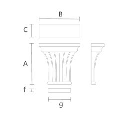 Резная капитель KL-061