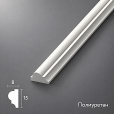 Молдинг из полиуретана MLDPU-004 STAVROS — универсальный тонкий профиль с выраженным рельефом для изысканной отделки стен и мебели