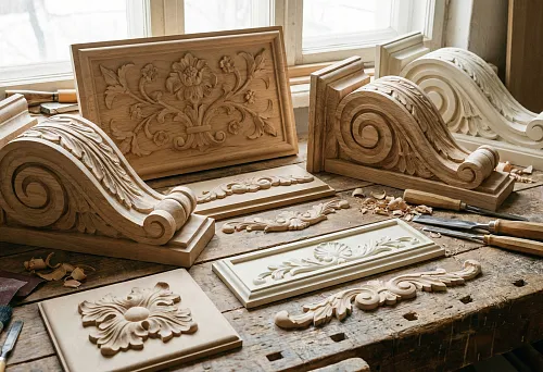 Декоративные элементы для дома: резные украшения из дерева и МДФ