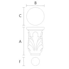 Резная капитель KL-051