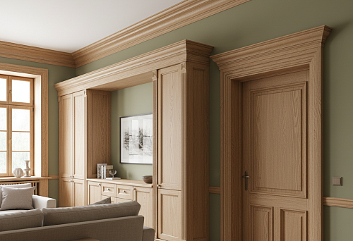 Мебельный погонаж, карнизы и наличники: связка мебели, дверей и стен