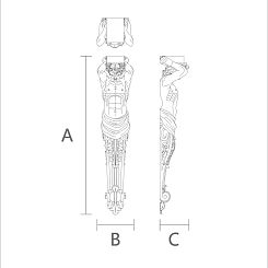 Резной кронштейн KR-051