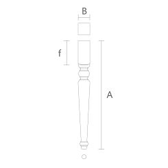 Точеная мебельная ножка MN-029