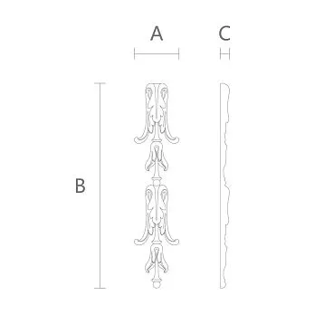 Деревянный декор N-505. Декоративные накладки. Изображение 69ba5d3a9c7f8