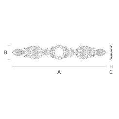 Резная накладка N-278