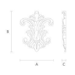 Резная накладка N-094