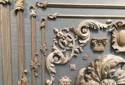 Резные декоративные элементы из дерева для классического и современного интерьера, орнаменты