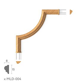 Декоративный элемент угловой MLD-004U
