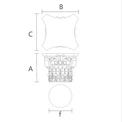 Резная капитель KL-011