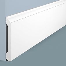 Плинтус напольный B100C из полистирола HI WOOD высотой 100 мм  крупным планом