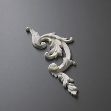 Резная накладка NPU-022L из полиуретана 80х210х11 мм Ставрос. Лепнина для фасадов, мебели под покраску, влагостойкая