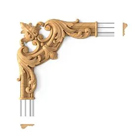 Декоративный элемент угловой N-500 для молдинга MLD-003