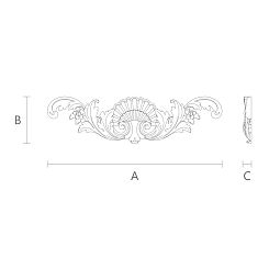 Резная накладка N-103