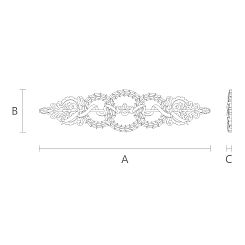 Резная накладка N-124
