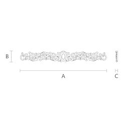 Резная накладка N-056