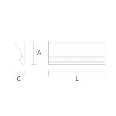 Карнизы Потолков Стен KZ-007 чертеж