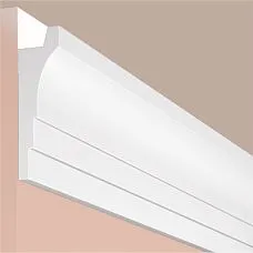 Карниз A70V1 ПОЛИСТИРОЛ HI WOOD 70мм х 21мм х 2,0м. крупным планом