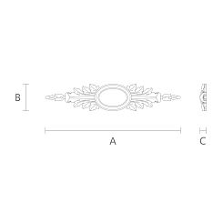Резная накладка N-223