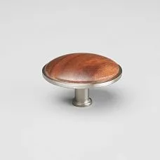 Ручка мебельная Ton HL-058-2M из натурального ореха с характерной волнистой текстурой