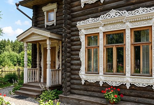 Широкие и узкие резные наличники: как выбрать размер для окон, дверей и фасада