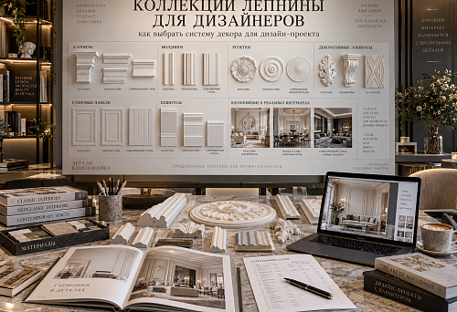 Коллекции лепнины для дизайнеров: как выбрать систему декора для дизайн-проекта